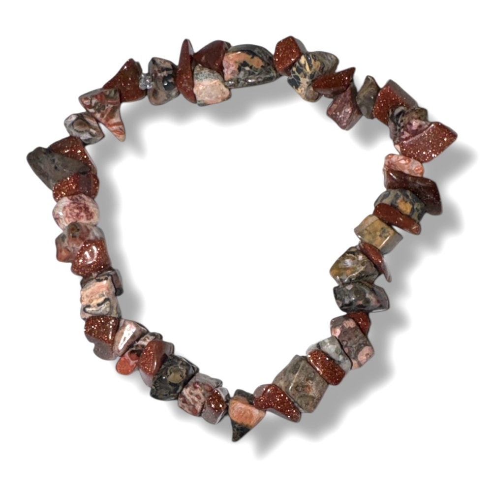 3 FOR $10 HANDCRAFTED Neutral Stone Rustic Beaded Bracelet